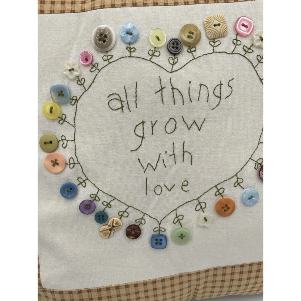 Handmade Decorative Pillow All Things Grow With Love 13